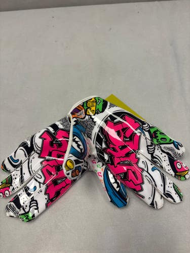 Used Battle Sports DOOMSPEED RECEIVER GLOVES FB Gloves White Youth 11490-S000269799