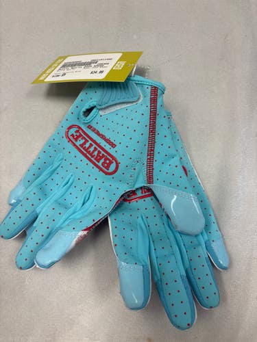 Used Battle Sports DOOM SPEED FB Gloves Carolina Blue SM 11490-S000269802