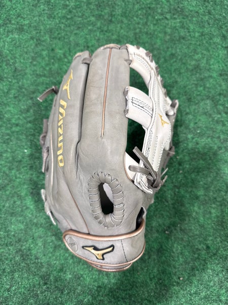 White Mizuno Prime Elite RH Infield Softball Glove 12" (Used)