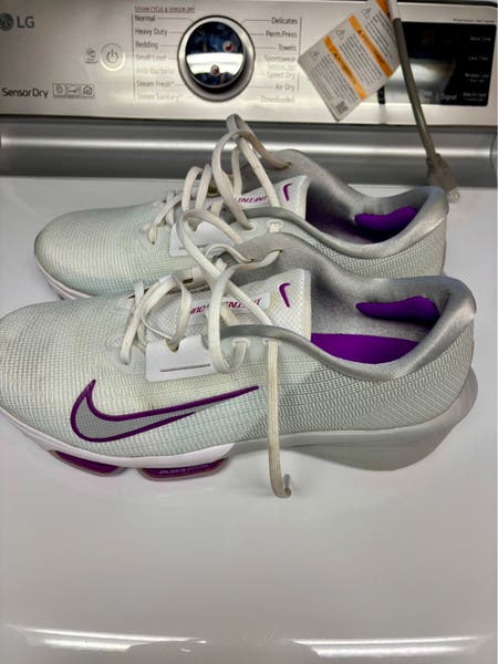 Nike Infinity Tour 2 Golf Shoes – Size 12 – White/Purple  display picture 3
