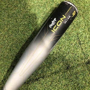 2023 Rawlings Icon Composite Bat USABat Certified (-10) Composite 18 oz 28" (Used)