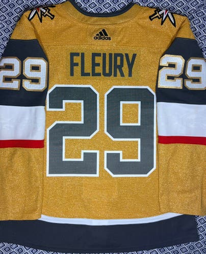 Marc-Andre Fleury Vegas Golden Knights Adidas 3rd Jersey Size: 56 + Sponsor Patch