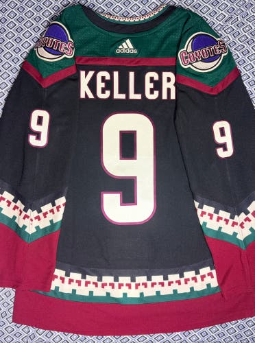 Clayton Keller Arizona Coyotes Adidas Aeroready Home Jersey Size: 52 + A