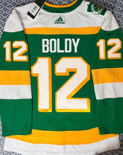 Matt Boldy Minnesota Wild Adidas Prime Green 3rd Jersey Size: 50 + Tria