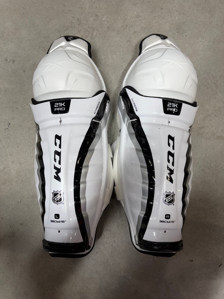 15” Senior Reebok / CCM 21K Pro Shin Guards (New) Pro Stock