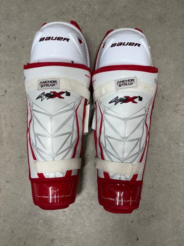 15” Senior Bauer Vapor APX2 Pro Shin Guards (New) Pro Stock