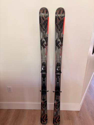 Men's 2015 K2 170 cm All Mountain AMP Rictor 82 Ti Skis With Bindings Max Din 10 (Used)