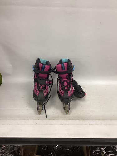Used Schwinn ADJ ROLLERBLADES Junior Rec Fitness Skates Pink Adjustable 11851-S000044015