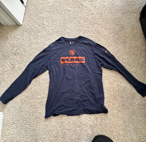 Chicago Bears Blue XL Men's Nike Dri-Fit Long Sleeve Shirt (Used)