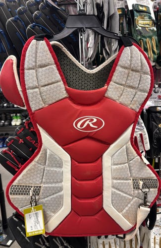 SR LG Rawlings Pro Preferred (Used) Red Adult Catcher's chest protector baseball shoulder pad