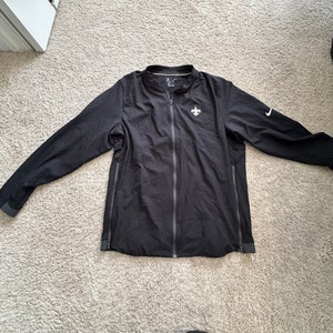 New Orleans Saints Black Men's Large Nike Tracksuit Jacket (Used)