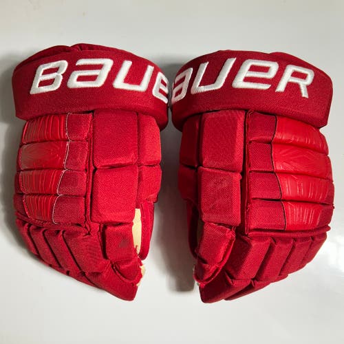 Bauer Pro Series Gloves 14" Pro Stock NHL Red Wings Kane Spec