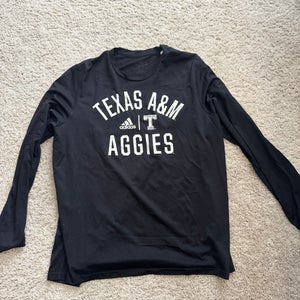 Texas A&M Black Large Adult Unisex Nike Dri-Fit Long Sleeve Shirt (Used)
