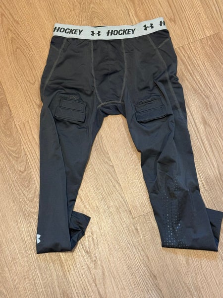 Gray Medium Boys Under Armour Compression (Used)