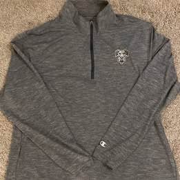 Waterdog PLL official player issued Gray XL Quarter Zip Pullover with  Logo