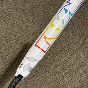 White 2025 DeMarini Prism+ Composite Bat (-10) Composite 22 oz 32" (Used)
