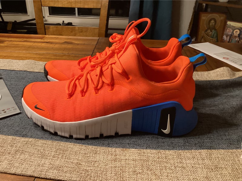 Orange Unisex Size M 10.5 (W 11.5) Adult Nike Metcon 6 Shoes (New)
