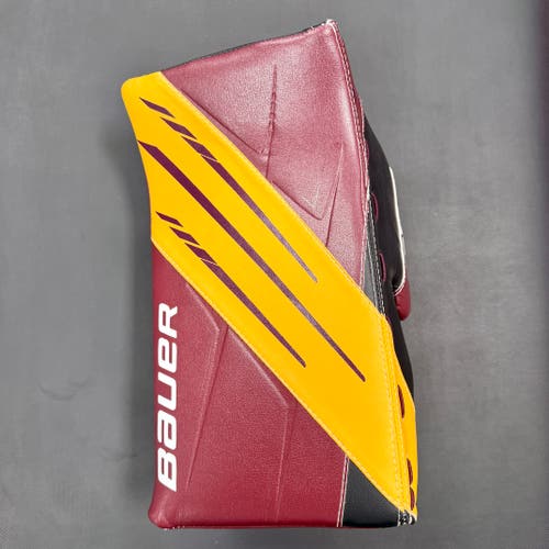 Custom Maroon/Gold Bauer Vapor 3X Blocker Regular Pro Stock (Used)