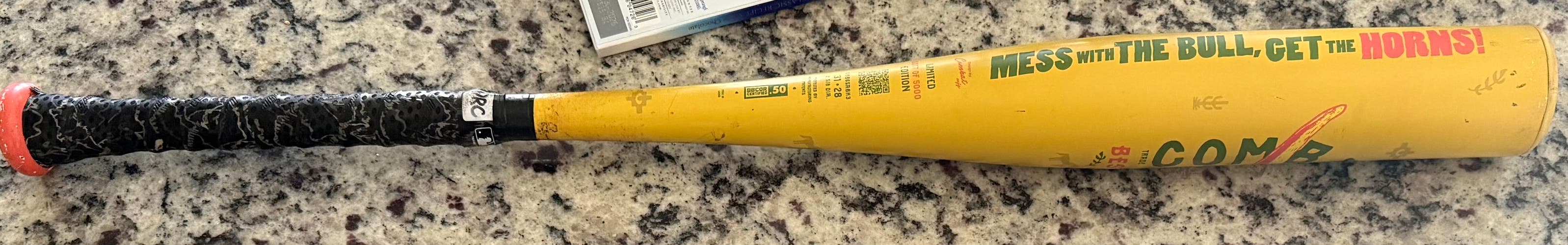 2025 Combat MFG Spec A1 “Mess With The Bull” BBCOR Alloy Bat 31/28 (-3)
