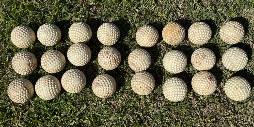 (Used) Champro Sports 9" Dimple Molded Baseballs for Pitching Machines, White 2 Dozen