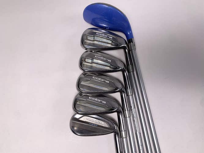 Cobra MAX Iron Set 6-PW+SW Matrix White Tie X4 50g Ladies Graphite Womens RH