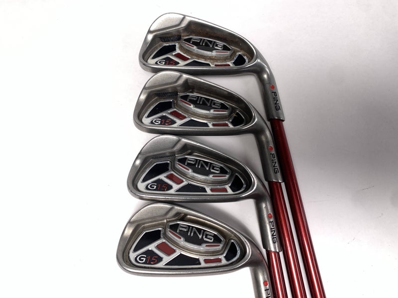 Ping G15 Iron Set 5-8 Red Dot 1* Flat TFC 169I Regular Graphite Mens RH