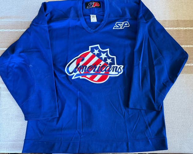 Rochester Americans Vintage Blue Size 56 Men's SP Jersey (Used)