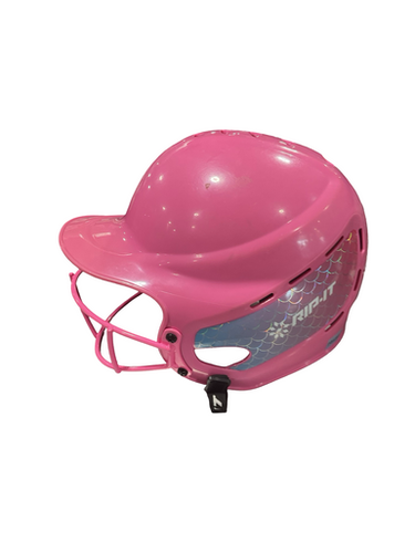 Used RIP-IT RIP IT PINK HELMET Batting Helmet w/Mask Pink S/M 11834-S000047998