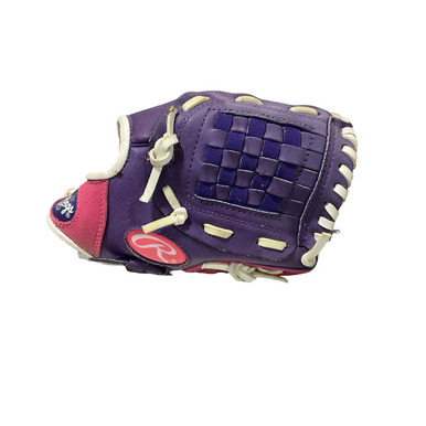 Used Rawlings HIGHLIGHT BB/SB Glove RH Throw Pink 10" 11834-S000047954
