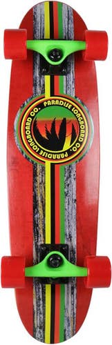 New PARADISE RASTA BARK RED CRUISER SKATEBOARD 11834-KSSDKRM302-PB