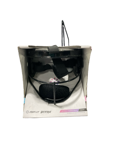 Used RIP-IT BLK DEFENSE MASK BB/SB Fielders Mask Black One Size 11834-S000047832