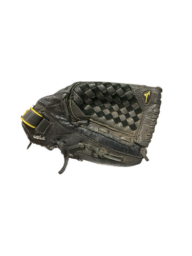 Used Mizuno POWER CLOSE BB/SB Glove RH Throw Black 12 1/2" 11834-S000048033