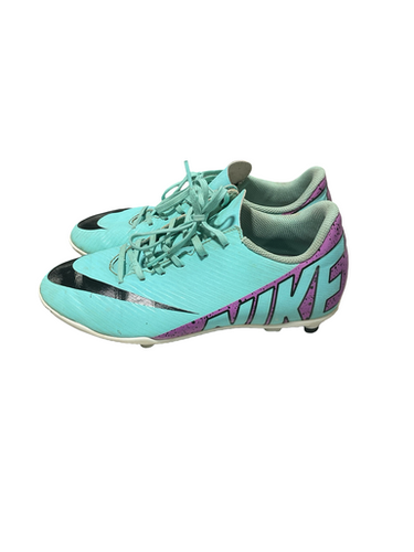 Used Nike Soccer Cleats Teal Junior 06 11834-S000048018