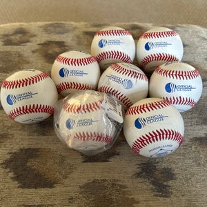 8 Pack New Baden Official League Premium Leather Baseballs