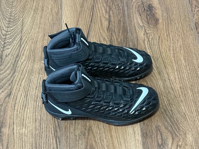 Nike Force Savage Pro 2 Black Anthracite Football Cleats AH4000-002 Mens Sz 7.5