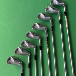 Men's Mizuno MP-H5 Iron Set RH #3-#9, PW | KBS Tour C Taper 110 Stiff Flex Brushed Steel Shafts