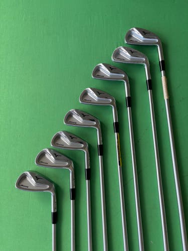 Men's Mizuno MP-H5 Iron Set RH #3-#9, PW | KBS Tour C Taper 110 Stiff Flex Brushed Steel Shafts