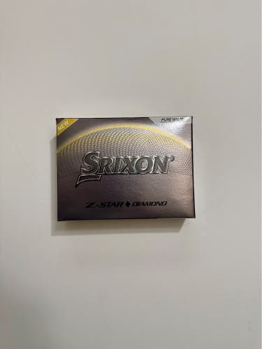 NEW Srixon Z STAR DIAMOND Golf Balls | 1 Dozen (12 Balls) | White | BNIB