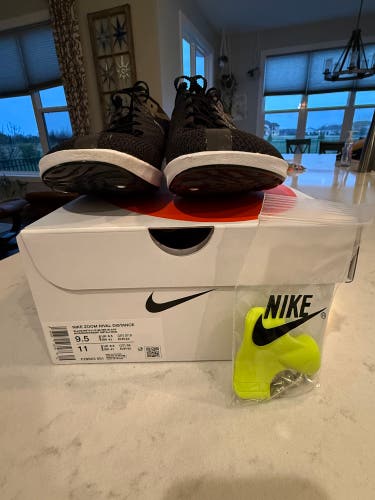 Black Unisex Size M 9.5 (W 10.5) Adult Nike Detachable Cleats Cleats (New)