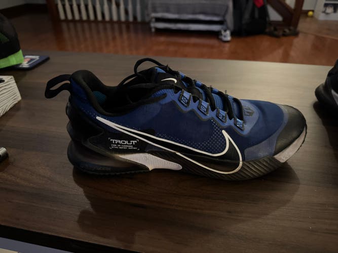 Blue Men's Size M 11.5 (W 12.5) Nike Force Zoom Trout 8 Turf Cleats (Used)