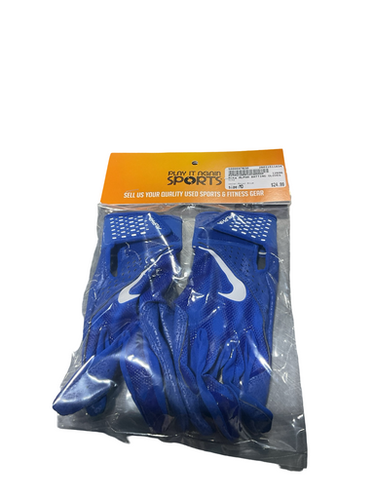 Used Nike BB/SB Batting Gloves Royal Blue MD 11834-S000047630