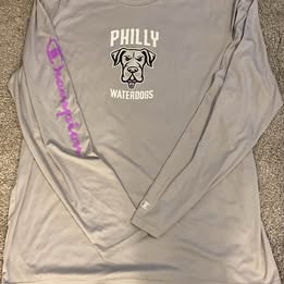 Philly Waterdogs Long Sleeve Tee official player issued  XL