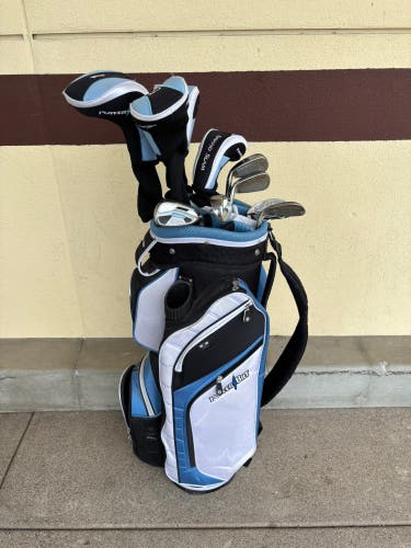 Women's PowerBilt Grand Slam 10 Club Complete Set RH | Ladies Flex Graphite Shafts