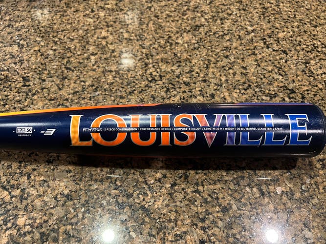 2025 Louisville Slugger Select PWR Hybrid BBCOR Certified Bat (-3) 30 oz 33" (Used)