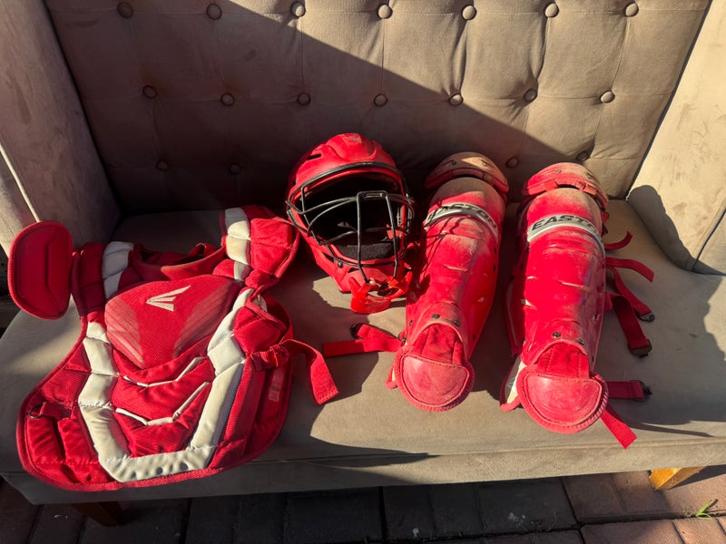 Red Easton Catcher's Set (Used)