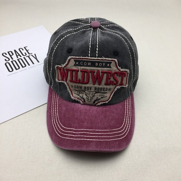 Vintage baseball cap sunshade sunscreen hat embroidered retro cap unisex