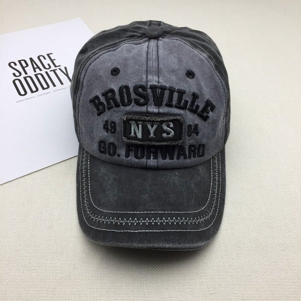 Vintage baseball cap sunshade sunscreen hat embroidered retro cap unisex