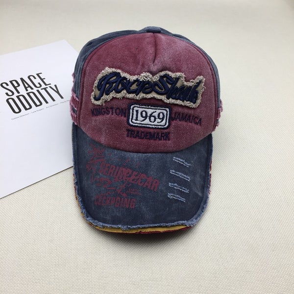 Vintage baseball cap sunshade sunscreen hat embroidered retro cap unisex