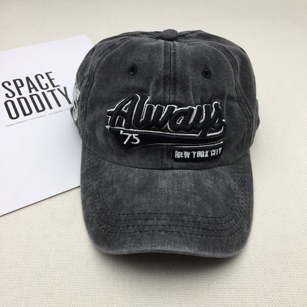 Vintage baseball cap sunshade sunscreen hat embroidered retro cap unisex