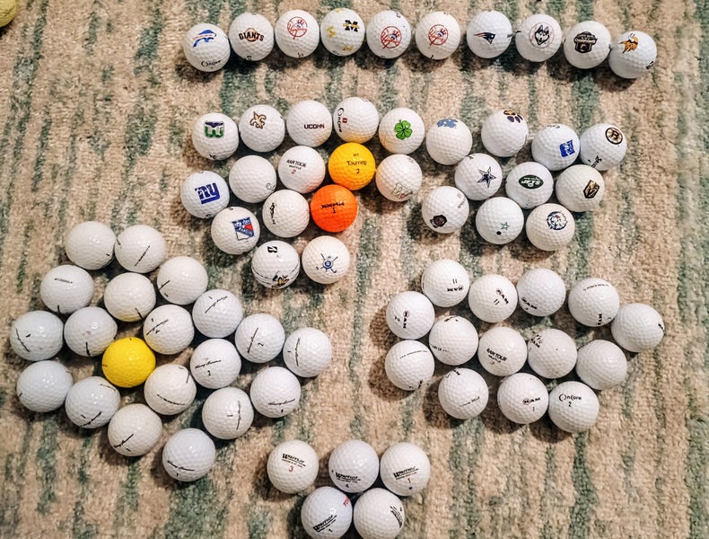 72 Premium brand Used Golf Balls 5A, 4A!!. see pics, Team logos+
